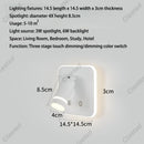Axyaa LED Reading Wall Lamp USB Charging for Hotel Corridor Bedroom Interiors
