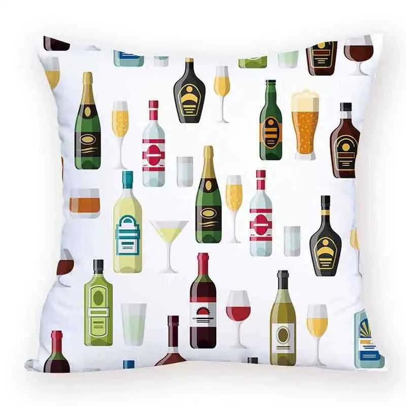 Axyaa Cartoon Animal Food Cushion Cover 45X45CM