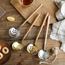 Axyaa Stainless Steel Kitchen Gadget Set with Japanese Wooden Handle