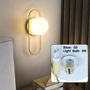 Axyaa Indoor LED Wall Lamps Black Gold Nordic G9 Light Bulb Fixtures Corridor Lighting