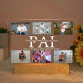 Personalized Acrylic Lamp with Photo & Text, Axyaa Bedroom Night Light Gift