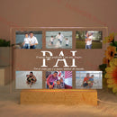 Personalized Acrylic Lamp with Photo & Text, Axyaa Bedroom Night Light Gift