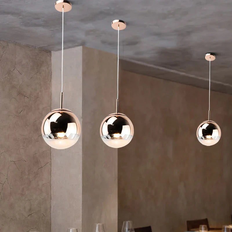 Nordic Ball Pendant Chandelier by Axyaa - Modern Hanging Lamp for Home Decor