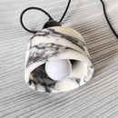 Axyaa Black & White Marble Luxury Pendant Lights for Bedroom Chandeliers