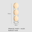 Axyaa Silver Metal Floor Lamp Modern Living Room Bedroom Decor