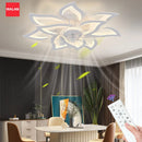 Axyaa Luxury Lotus Ceiling Fan Light 6-speed Remote Control Bedroom Fan