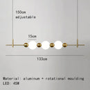 Axyaa White Acrylic Ball LED Wall Lamp for Modern Home Decoration