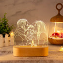 Axyaa Custom Photo Acrylic Lamp with USB Base - Personalized Night Light for Gifts