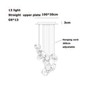 Axyaa Glass Design Chandelier Ceiling Light in Black White Pink
