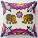 Axyaa Floral Landscape Square Pillowcase