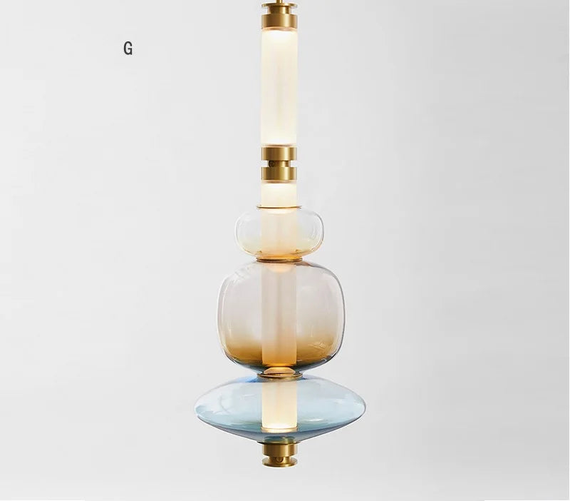 Axya Glass Pendant Light for Living Room Hall Dining Staircase - Modern, Simple, Stylish