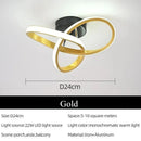 Axyaa Nordic Double Circle LED Lights for Home Indoor Decor