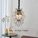 Axyaa Modern Crystal Chandelier Pendant Light for Home Living Room and Coffee Bar
