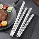Axyaa Stainless Steel Barbecue Tongs for Food & Ice-Cubes, Restaurant Buffet Tool