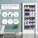 Axyaa 24 Pocket Shoe Organizer Closet Rack Space-Saving Storage Solution