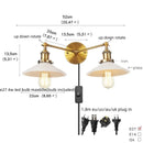 Axyaa 2-Light LED Wall Sconce with Pull Chain Switch for Coffee Bar, Bedroom, Bathroom