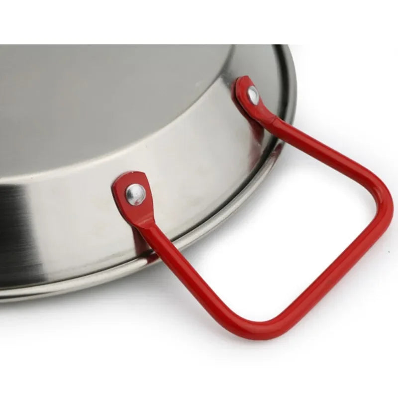 Axya Stainless Steel Paella Pan Seafood Chicken Cheese Cooker Fruit Sugar Pan
