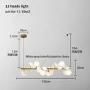 Axyaa Gold Iron Art Glass Chandelier - Elegant Lighting Décor