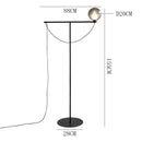Axyaa Black Texture LED Floor Lamp for Bedroom Living Room Study Eye Protection