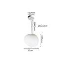 Axyaa White Glass LED Chandelier for Living Room, Staircase & Bar