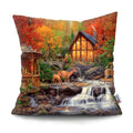 Axyaa Rustic Landscape Print Pillowcase