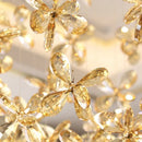 Axyaa Luxury Butterfly Crystal Ceiling Chandelier LED Light for Modern Living Room