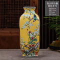 Axyaa Ancient Enamel Flower Bird Vase Collection - Home Desk Decor