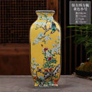 Axyaa Ancient Enamel Flower Bird Vase Collection - Home Desk Decor