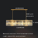 Axyaa Modern Crystal Pendant Light for Dining & Living Room