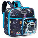 Girls Lunch Bag Axyaa - Washable, Adjustable Strap, Cute Design, Side Pocket, Water Bottle Slot