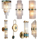 Axyaa Modern Luxury Glass LED Wall Lamp for Home Decor and Lighting