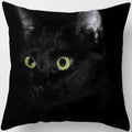 Axyaa  Black Cat Pillowcase  Decorative Square Cushion Cover 45*45cm