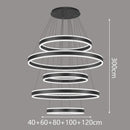 Axyaa Modern Stair Chandelier Ceiling Pendant Lights - LED Indoor Living Room Lighting