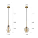 Axyaa Industrial Glass Chandelier for Dining Room Kitchen Loft Bar Pendant Lights