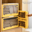 Axyaa Stackable Storage Box Organizer with Wheels for Clothes, Toys, Books