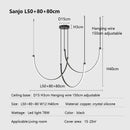 Axyaa Nordic Copper Chandelier Pendant Lights for Minimalist Living Room Decor