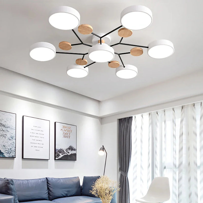 Axya Macaron LED Chandelier for Bedroom Children's Room Living Dining Interior