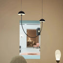 Axyaa Modern Curved Mushroom Pendant Light - Nordic Minimalist Designer Fixture