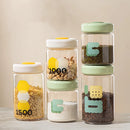 Axyaa Multigrain Storage Box: Transparent Food Jar, Sealed, Kitchen Organizer, Dried Storage Jar.