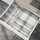 Axyaa Expandable Cutlery Storage Box with Partitions - Organize Knives and Forks