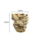 Axyaa Ceramic Rock Vase | Gold-plated Simulation Stone Design