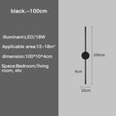 Axyaa Modern Black LED Wall Lamp for Bedroom & Living Room Lighting