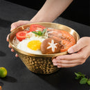 Axyaa Stainless Steel Double Layer Salad and Soup Bowl