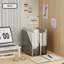 Axyaa Desktop Organizer Bin for Files, Notebooks, Binders, Magazines - Clear Bin