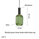 Axyaa Nordic Vintage Glass Pendant Lamp E27LED Bulb Bar Table Lamp