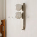 Axyaa Modern Chrome Glass Ball Wall Lamp for Bedroom and Living Room