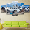 Axyaa Nature Mount Fitz Roy Patagonia Wall Art Poster Set