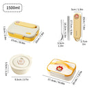 Axyaa Stainless Steel Bento Lunch Box Set with Tableware