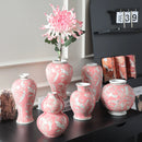 Axyaa Blue White Porcelain Ceramic Vase Chinese Retro Decor Flower Home Accessory