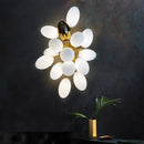 Axyaa White Grape Glass Pendant Lights for Dining Table Decor